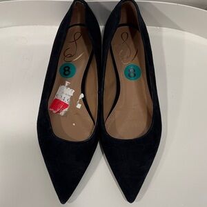 GUC Black Suede Women's Flats